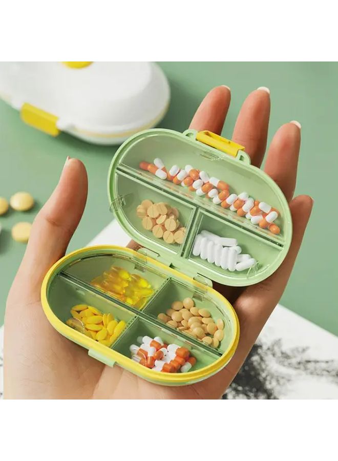 Royal Blue 7 Day Weekly Pill Organizer Box Portable Medication Case Travel Home - Image 2